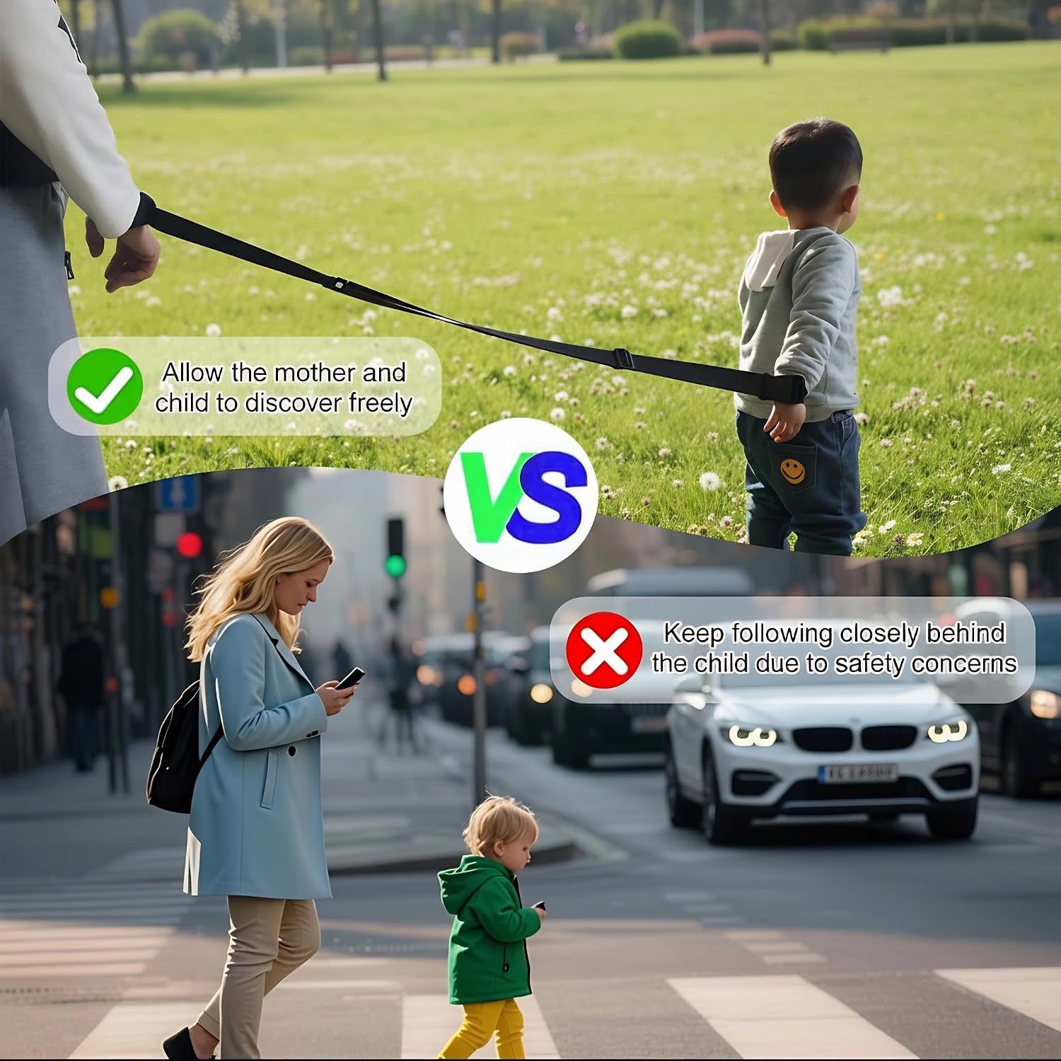 1Pcs (Black) Anti Lost Wrist Strap, Escape Proof Wrist Leash with Adjustable Retractable Tether for Older Children,with Autism, ADHD and Special Needs for Supermarket Mall Airport Park Zoo Travel
