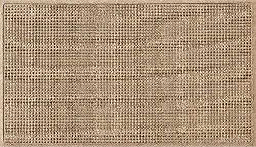 Bungalow Flooring Waterhog - Tapete para puerta, 3 x 5 pies, fabricado en Estados Unidos, duradero y decorativo, antideslizante, interiorexterior,