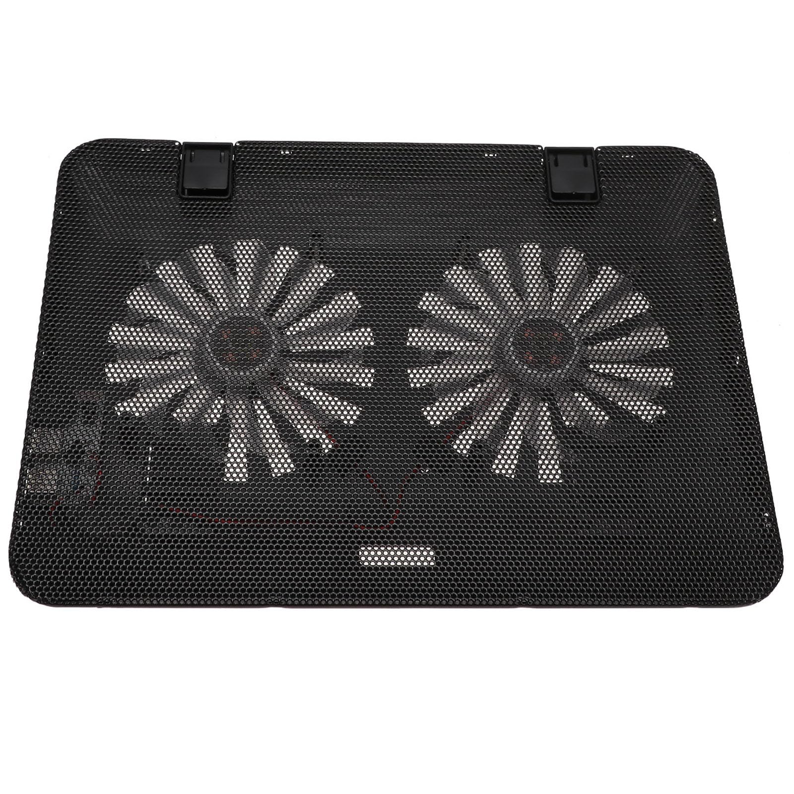 Soporte de Refrigeración para Portátil con Ventilador Negro ABS E Hierro