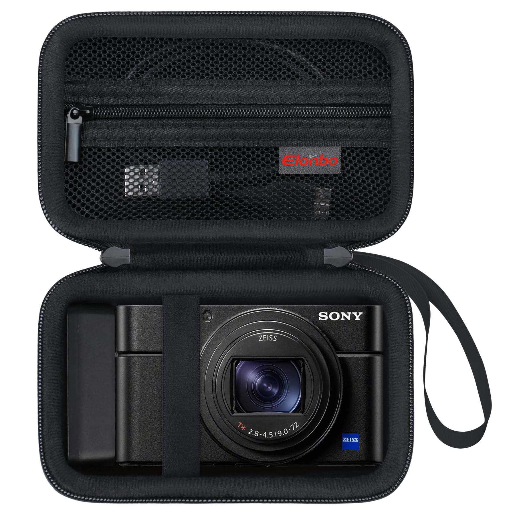 Elonbo Carrying Case for Sony RX100 VII/ RX100 III/ RX100 VI/ RX100 V/ RX100 IV/ RX100 II/ RX100 Digital Camera, Sony RX100 VII Vlogging Camera Hard
