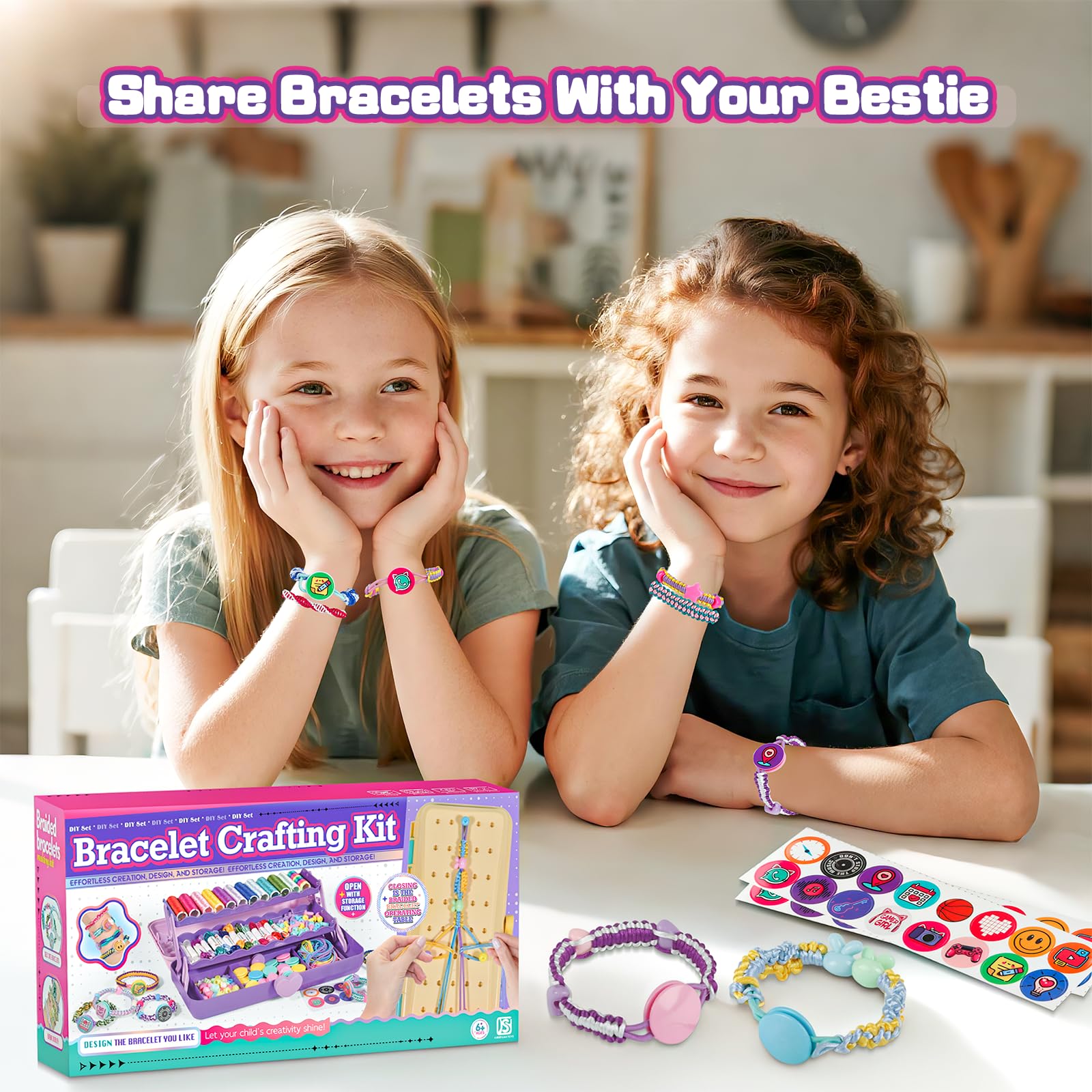Amazon.com: Cmiolacuna Friendship Bracelet Kit for Girls 8-12, 3