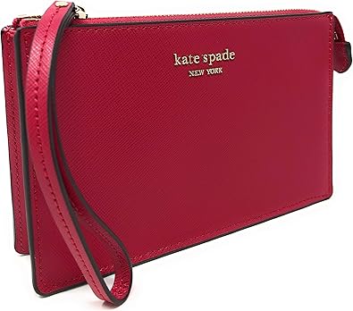 red wristlet bag