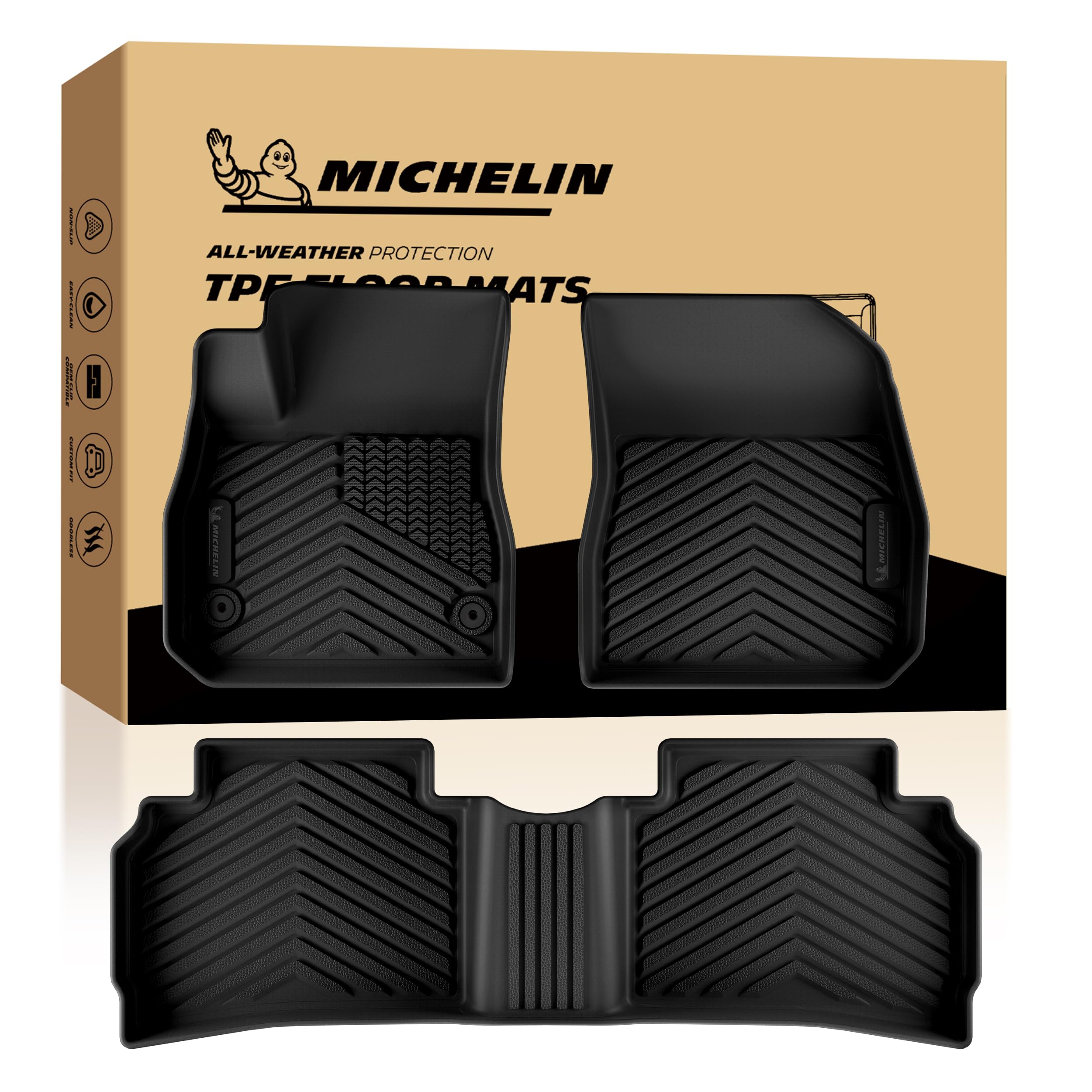 Michelin Vehicle Mats for 2016-2025 Chevrolet Chevy Malibu
