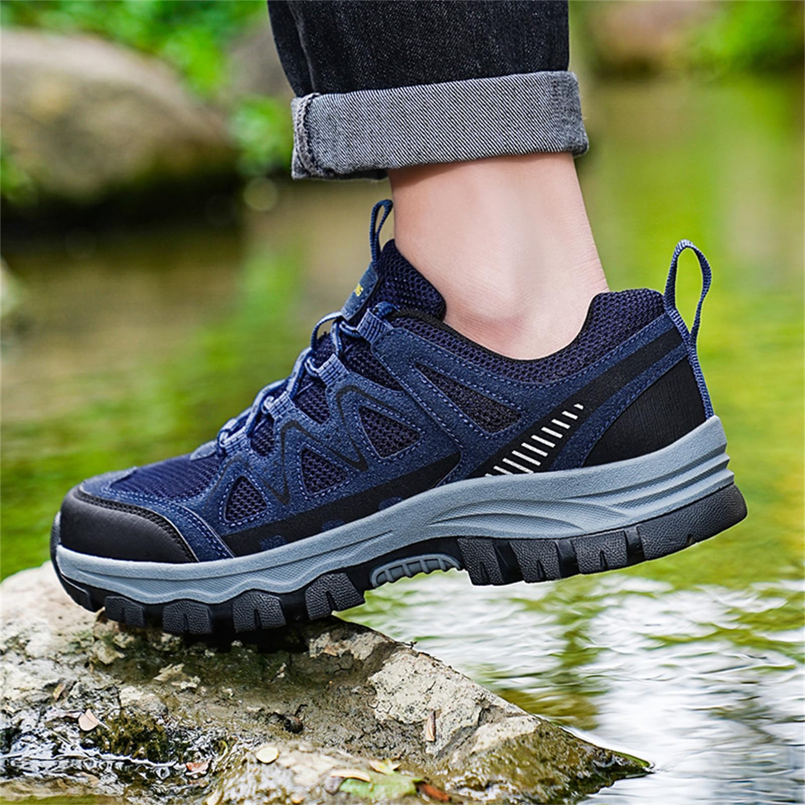 Męskie oddychające buty trekkingowe niskie buty outdoorowe