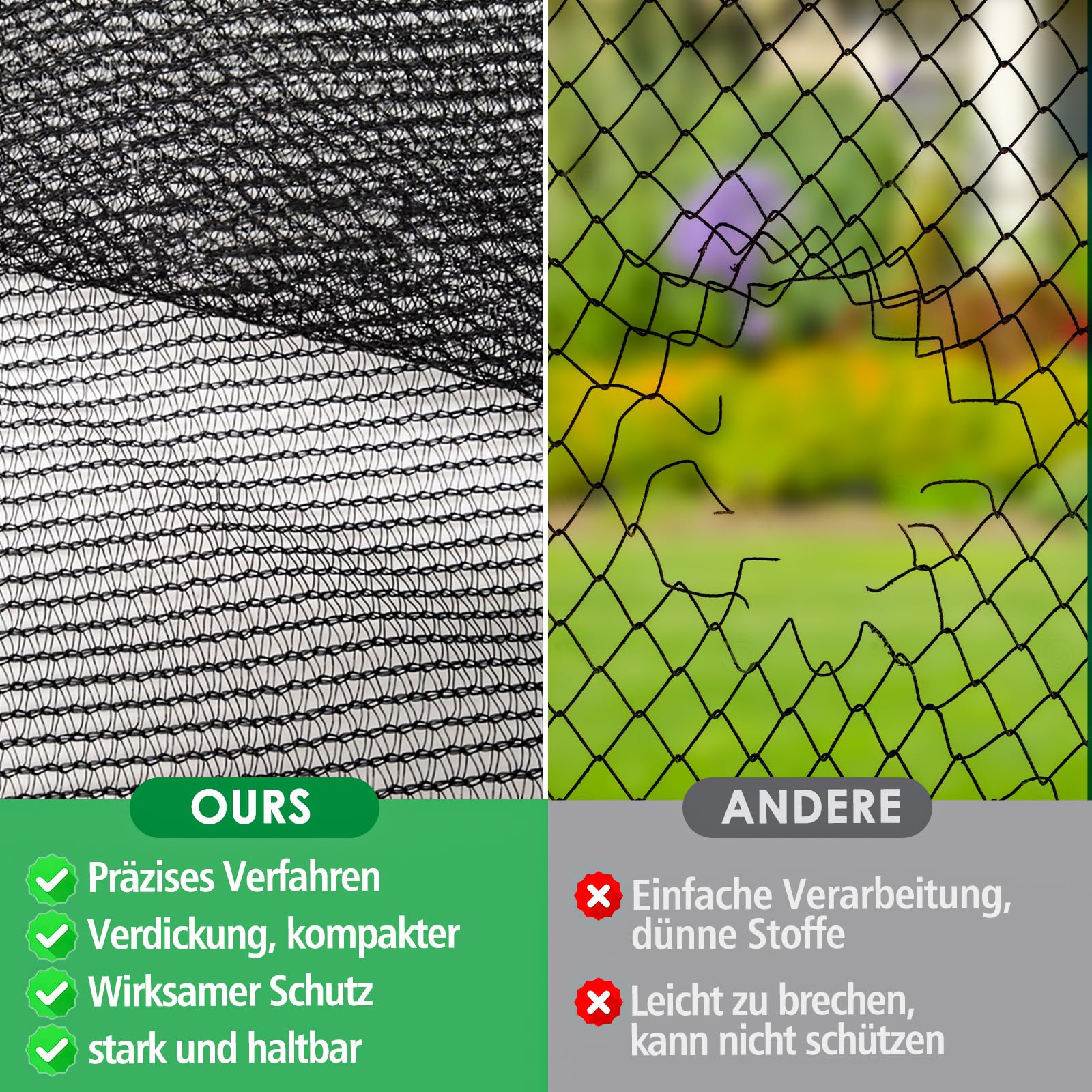 Trampolin Ersatznetz Sicherheitsnetz Ersatznetz Trampolinschutz Trampolin Netz 8 stangen
