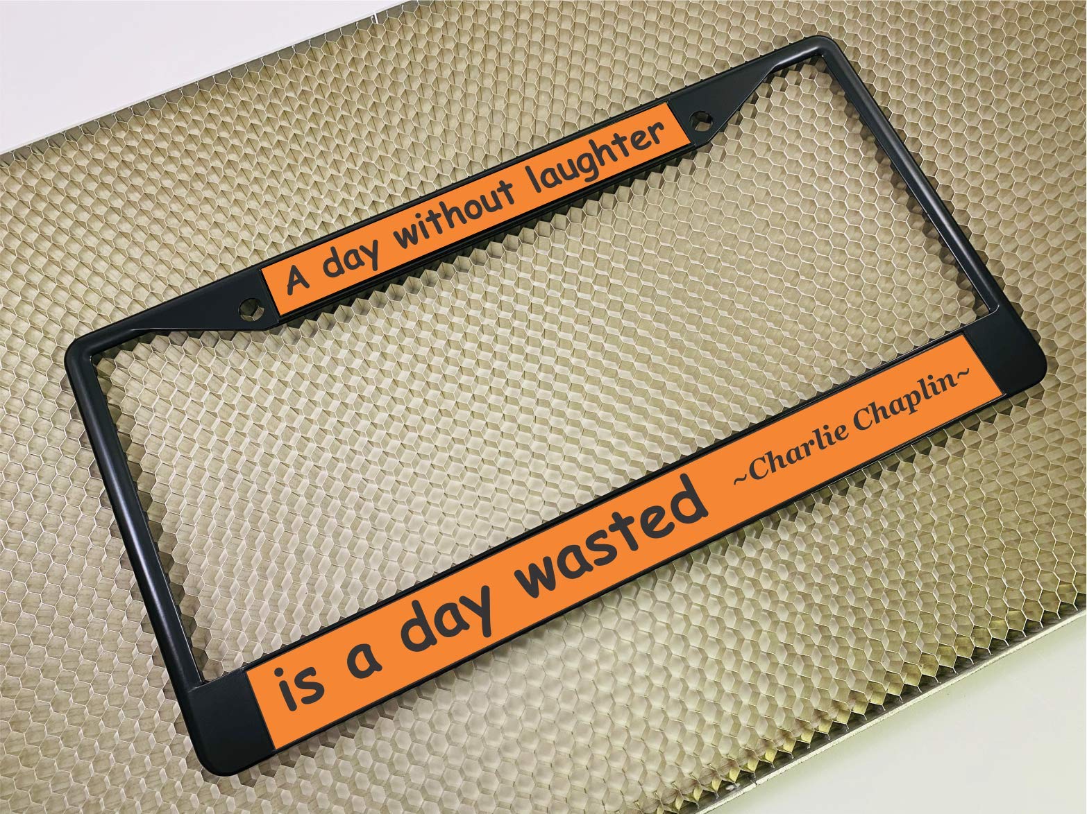 Custom Personalized Metal Laser Engraved Car License Plate Frame with Free caps - Picture 119 of 132