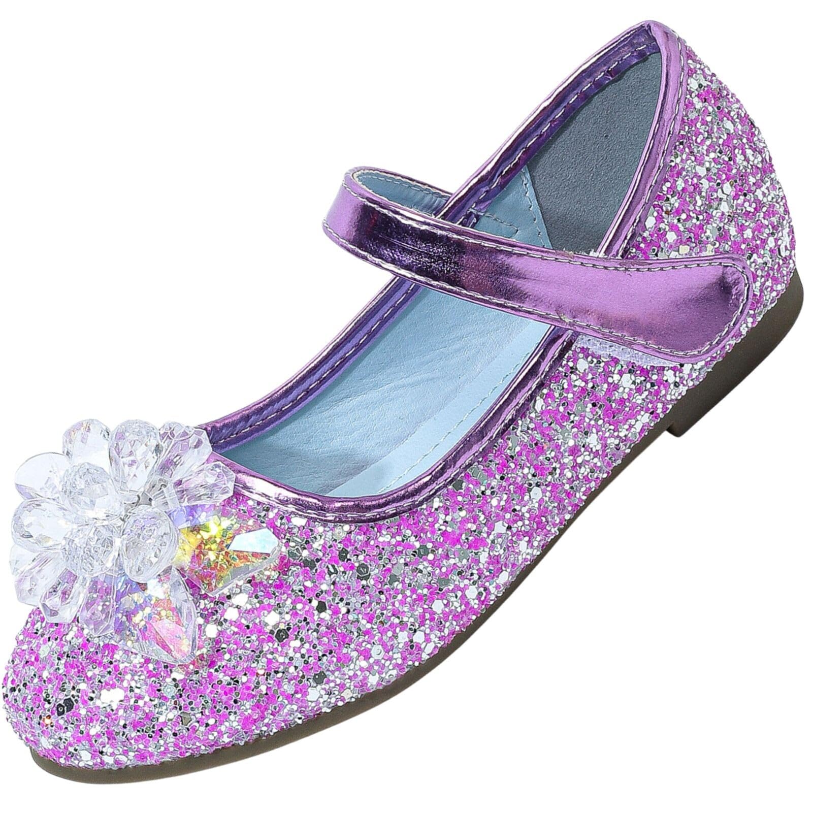 Zapatos de Princesa Elsa para niñas, Bailarinas Disfraces Infantiles para Fiestas, espectáculos y Boda