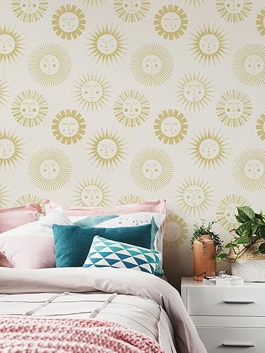 Miniatura 2 de NuWallpaper NUS4000 Konark - Papel tapiz para despegar y pegar, color crema