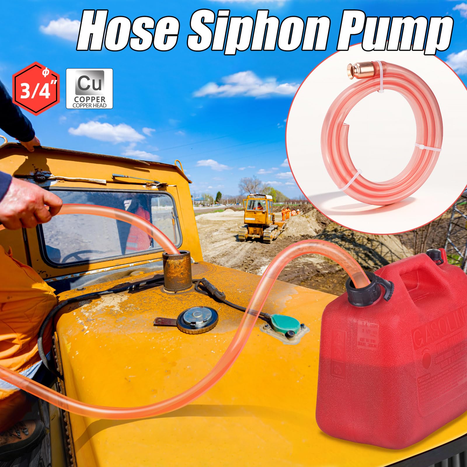 Pumpschlauch Schüttelschlauch,Schüttelpumpe Schlauchpumpe,Orange Siphonpumpe Transfer Pumpe Handpumpe,Schüttelschlauch Benzin Selbstansaugenden Schlauch für Gas/Benzin/Diesel/Kraftstoff