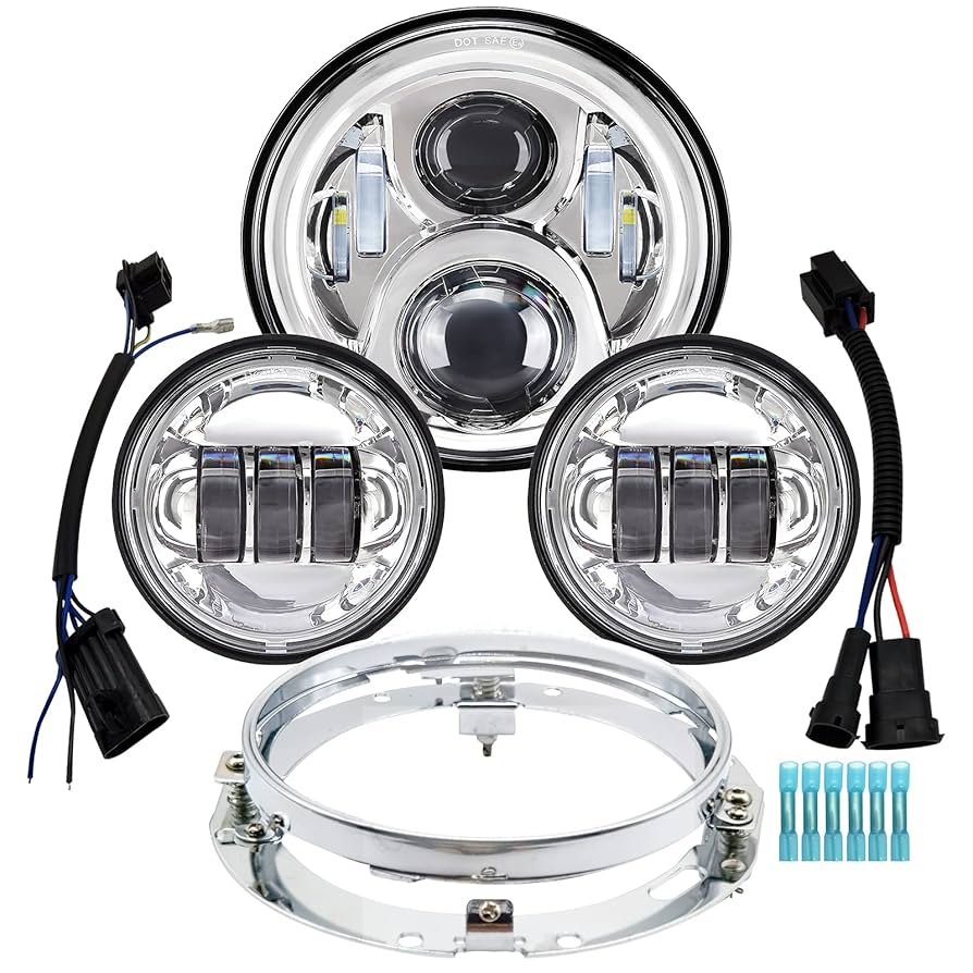 Amazon.com: AlyoNed 7 inch Motorcycle LED Headlight 4.5