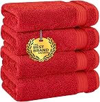 Cotton Paradise Les Meilleurs Prix, ensemble de serviettes 6 pièces, 100 % coton turc doux et absorbant pour salle de bain, 2 serviettes de bain, 2 serviettes à main, 2 gants de toilette, ensemble de serviettes aqua bleu