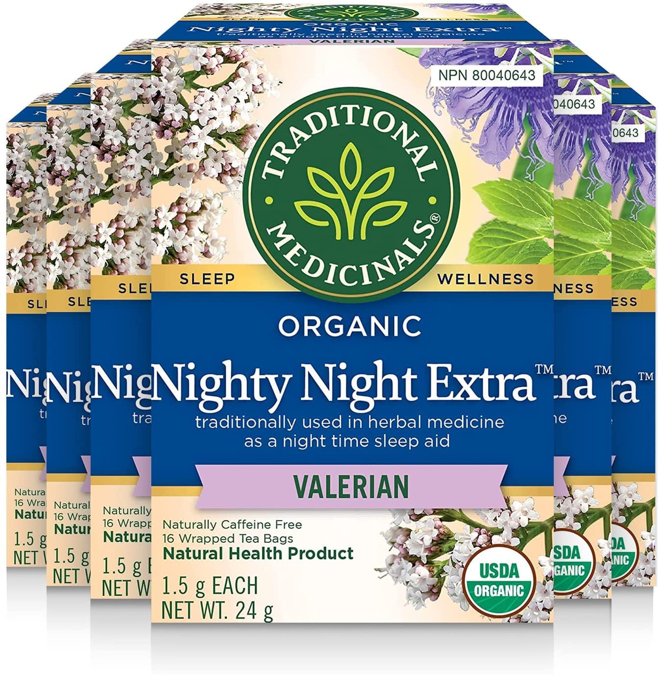 Amazon.com : Traditional Medicinals NIGHTY NIGHT Extra, 16 Tea Bags ...