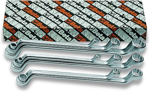 Miniatura 5 de Beta Llave métrica de extremo doble de 0.315 x 0.354 in, 12 puntos de compensación profunda de caja de la serie 90