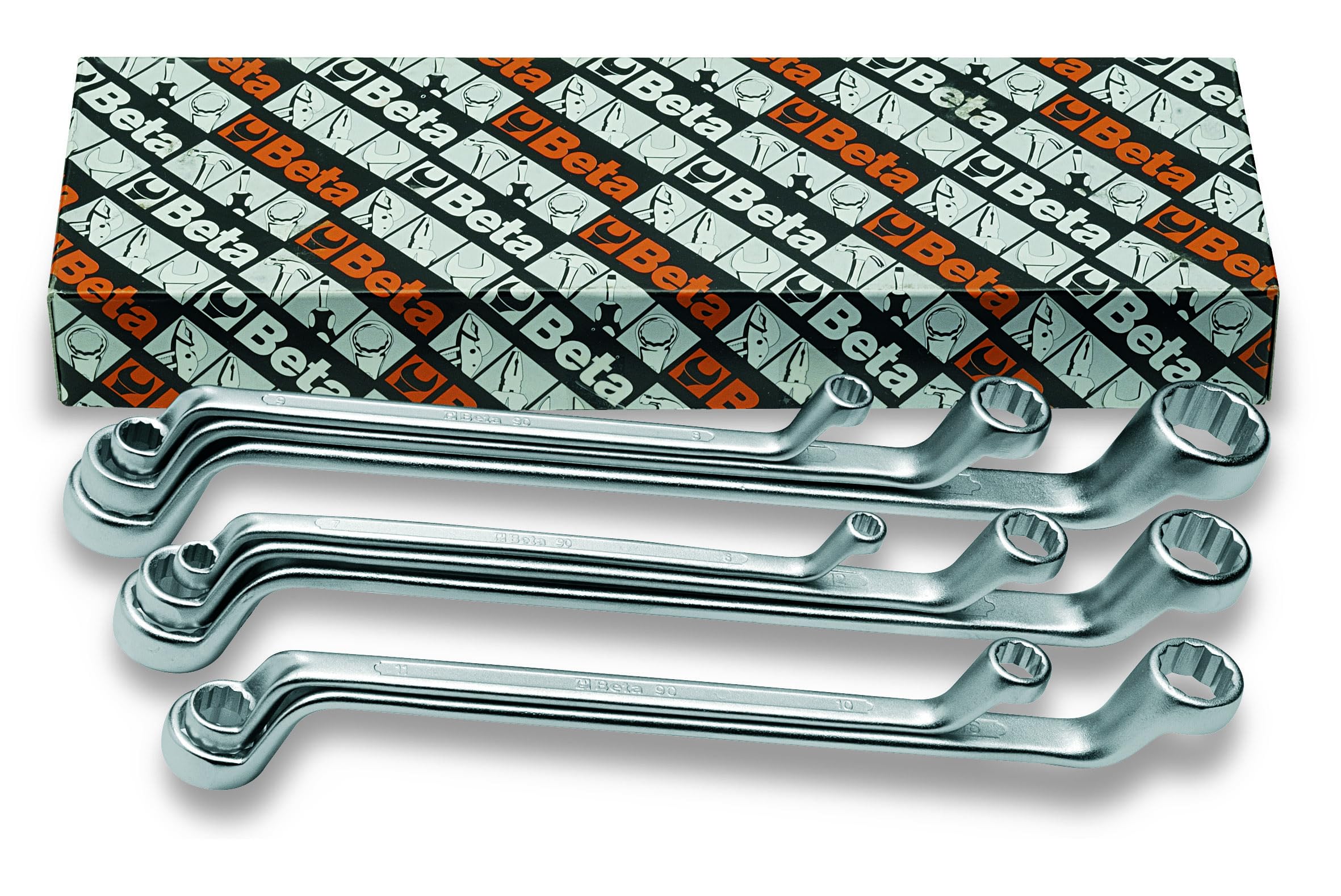 Beta 90/S13 - Serie di 13 chiavi poligonali doppie curve (art. 90)