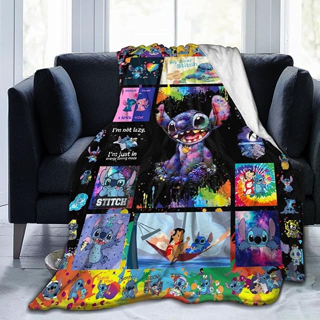 DYOCUIOC Cute Blanket For Kids Baby Girls Boys Cartoon Throw Blanket Couch Bed Sofa Fleece Blanket Super Soft Fuzzy Warm Cozy Flannel Decorative Living Room For All Seasons 100x125cm