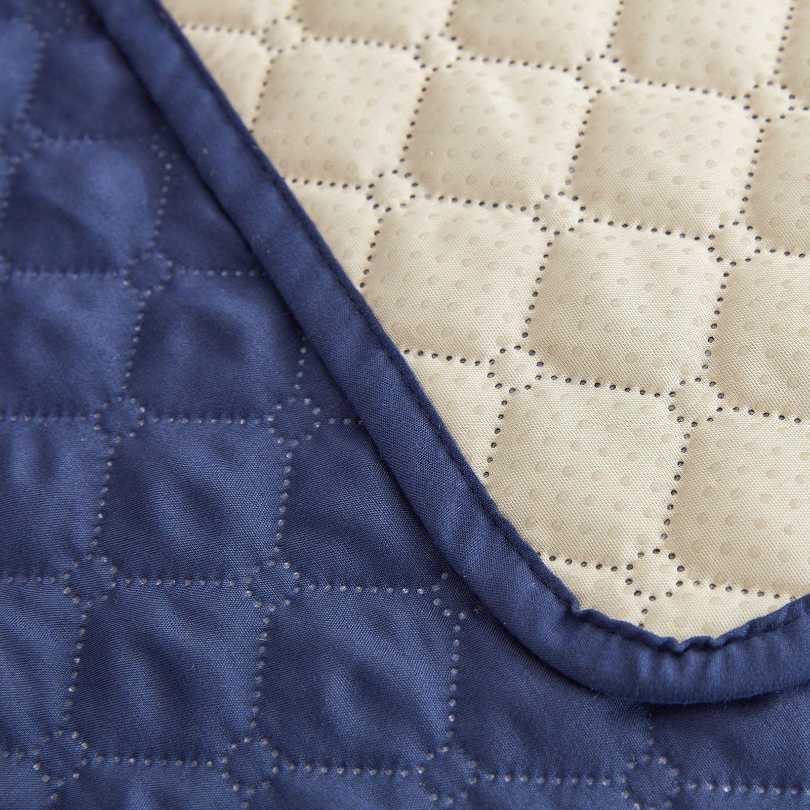 Morbuy Empapadores Cama Lavables Reutilizables para Adultos Niños Empapadores Cama Impermeable Absorbentes Ideal como Salvacamas para Incontinencia, Mayores (210*260cm,327 Azul Marino)
