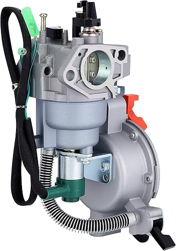 Miniatura 5 de HIPA carburador de combustible dual para generador GX390 188F, conversión LPG NG, con salida 4.5-5.5 KW y obturador manual.