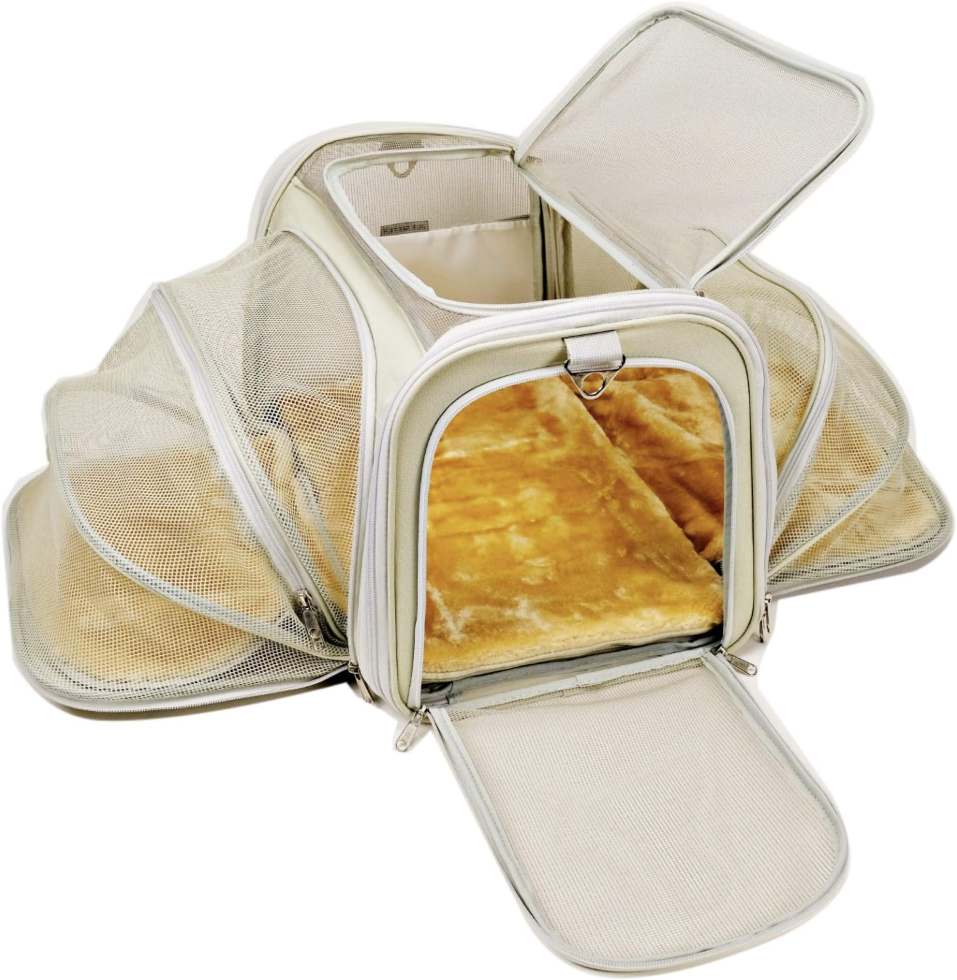 Jet Sitter V4 Expandable Airline Approved Dog Cat Carrier Pet Travel Bag