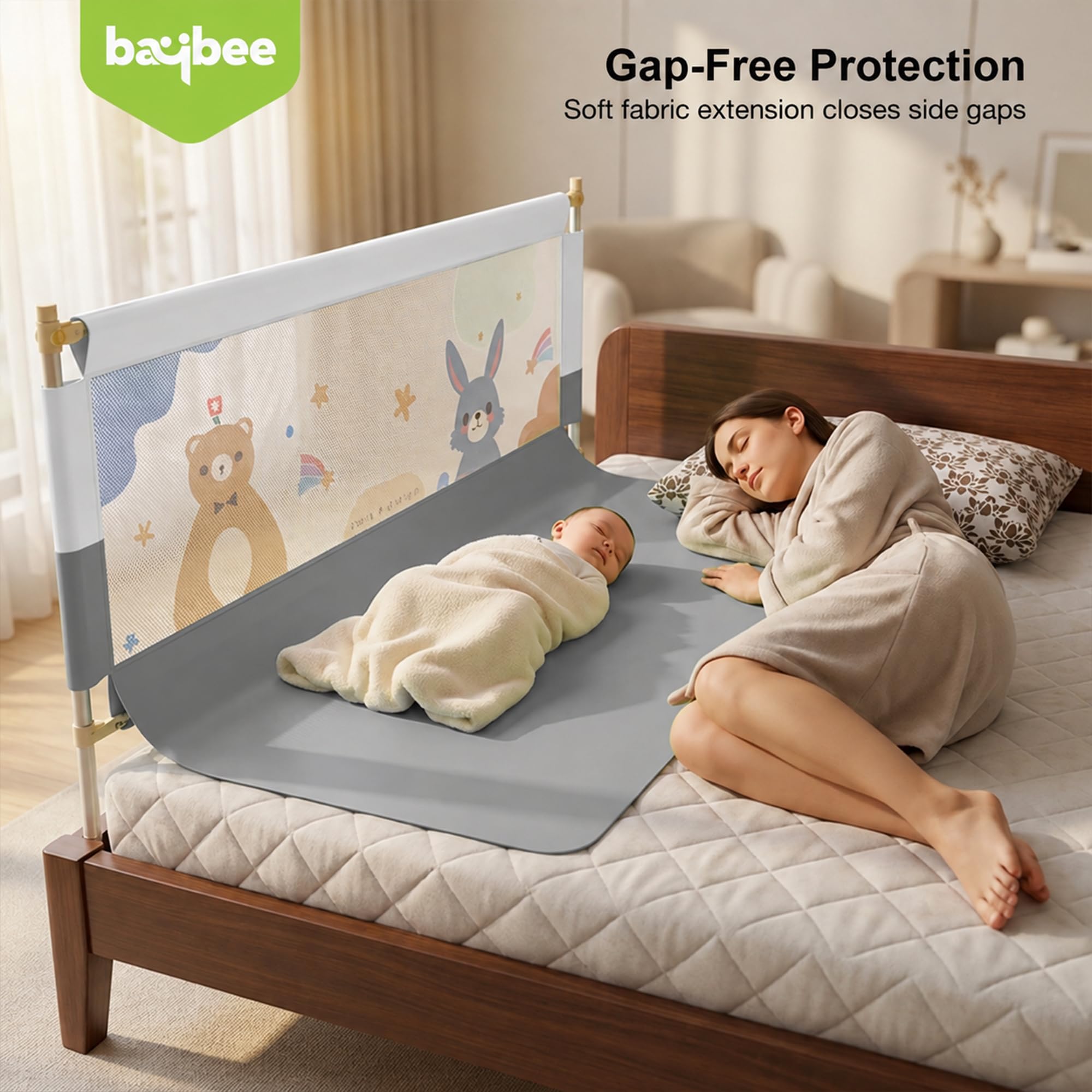 Baby Bed Rail Guard - Adjustable Safety Rail -9 Baby Bed Rail Guard - Adjustable Safety Rail -9