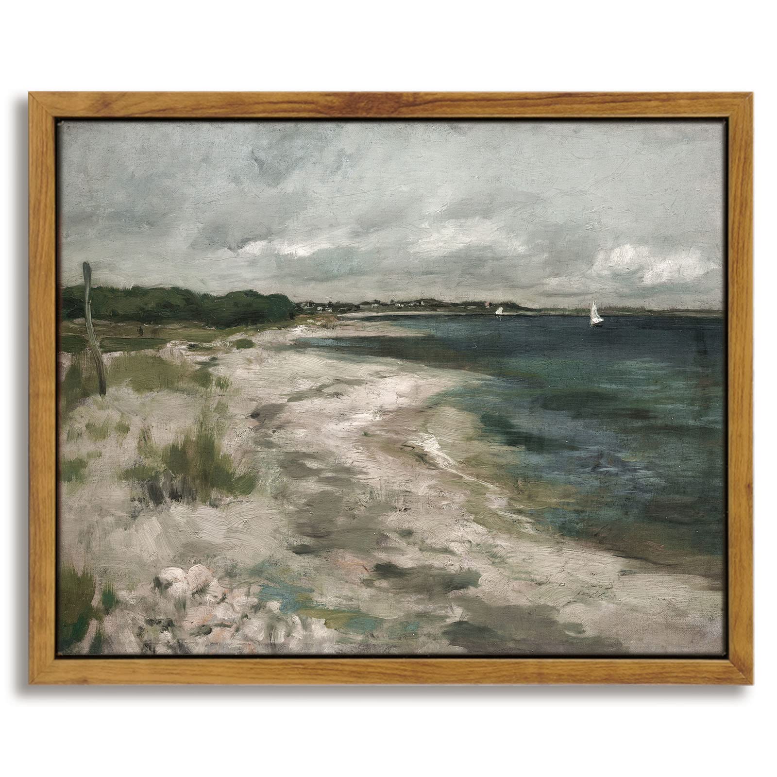 InSimSea Framed Canvas Wall Art, Meadow with Flowers Painting, Landscape for Living Room, Bedroom, Home, Bathroom Decor, 8x10 — view 222