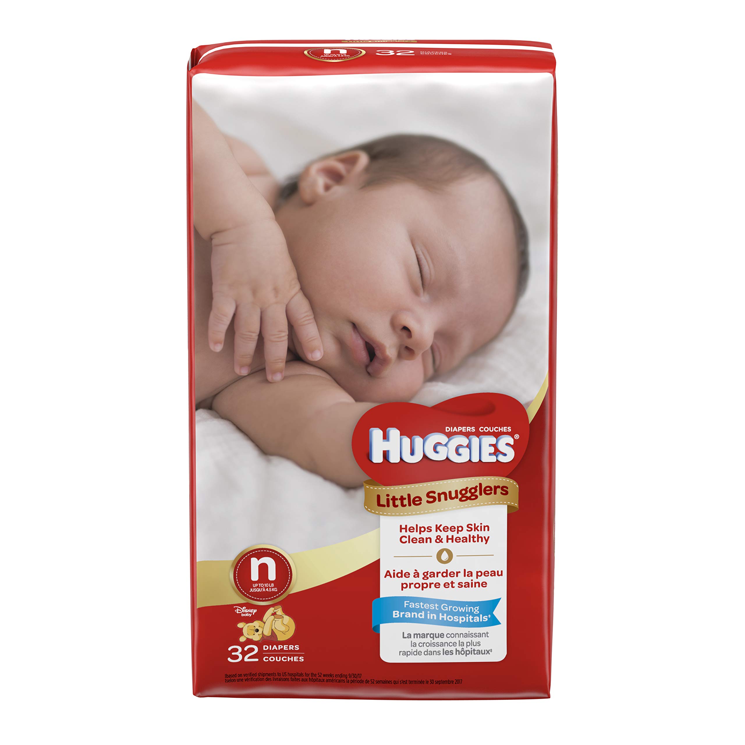 Huggies Little Snugglers Diapers, Newborn, Pack/32