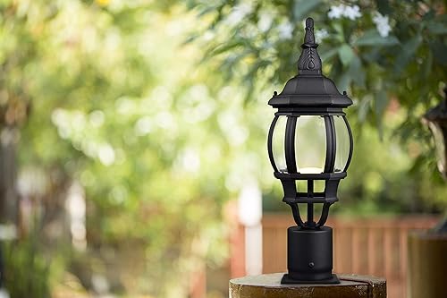 Miniatura 5 de Gama Sonic GS-105FPW-BW Baytown II, luz solar al aire libre y casa de diseño 588004 3.5 pulgadas soporte de accesorio para base de muelle, negro