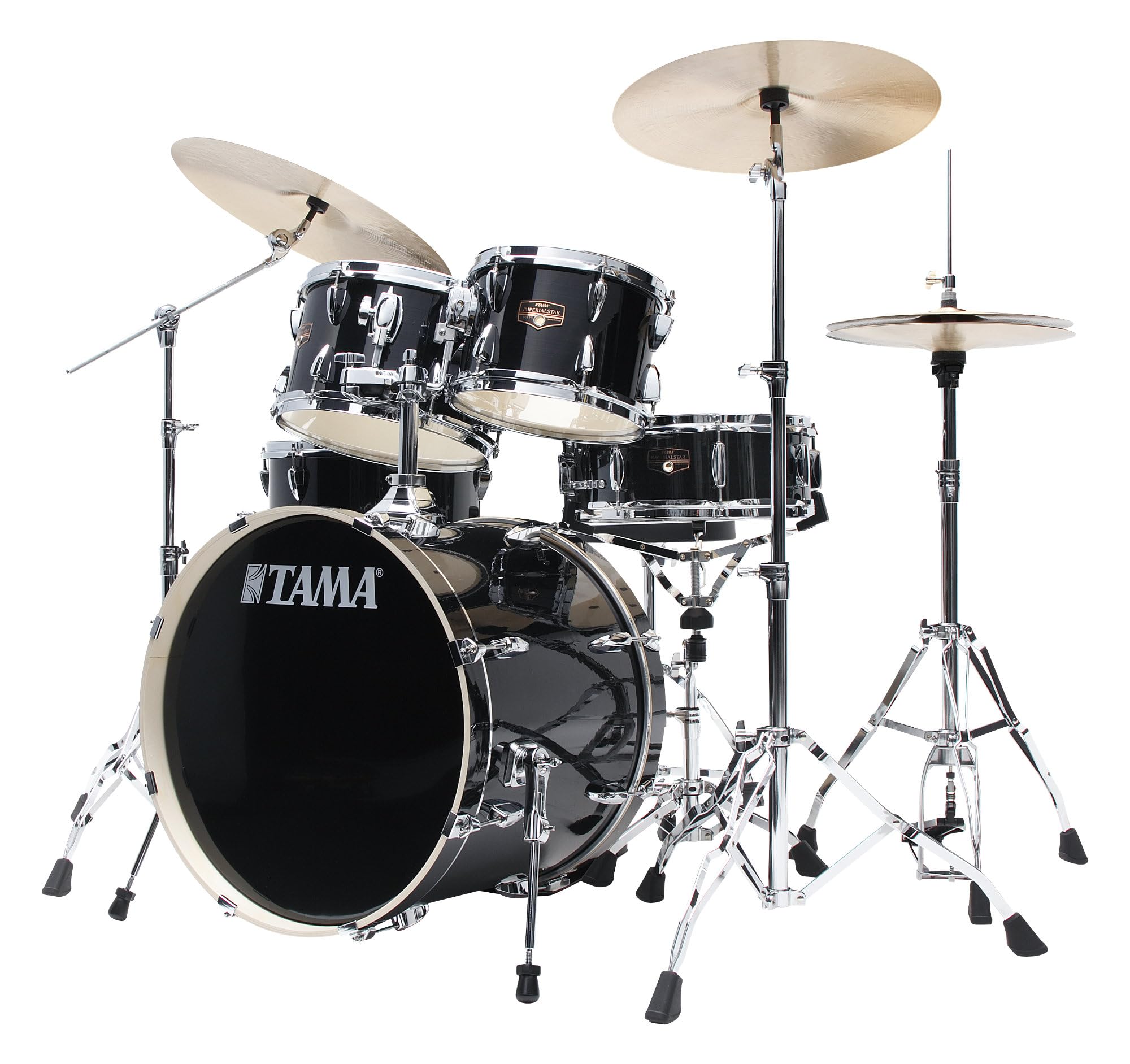 Tama IP50H6W-HBK Imperialstar 5-Piece Drum Kit (Hairline Black)