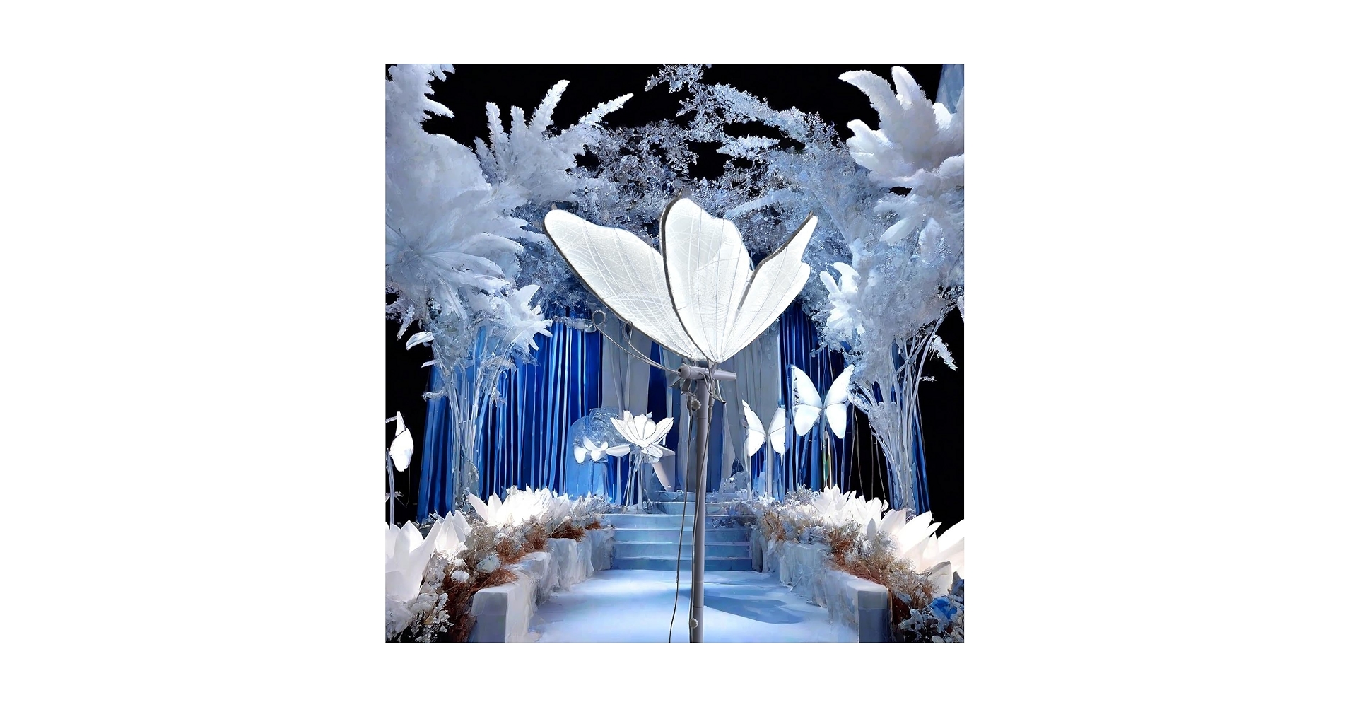 Wedding Butterfly Floor Lamp-Creative Butterfly Ceiling