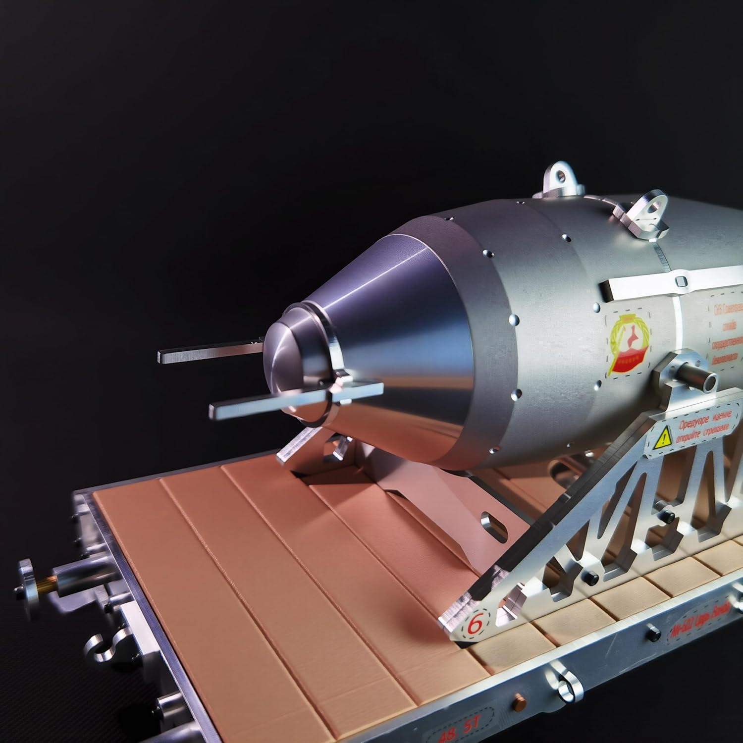 1/35 Full Metal Soviet AN-602 Tsar Bomba Assembly Model - A Great Collectible for Military with Tools & Decals - 3D Metal Puzzles for Adults
