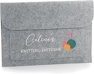 Personalised Knitting Patterns Folder, Knitting Notes Folder, Crochet Patterns Folder, Craft Document Holder, Knitting Gift, Knitting Accessories, Knitting Lover, Knitting Organiser