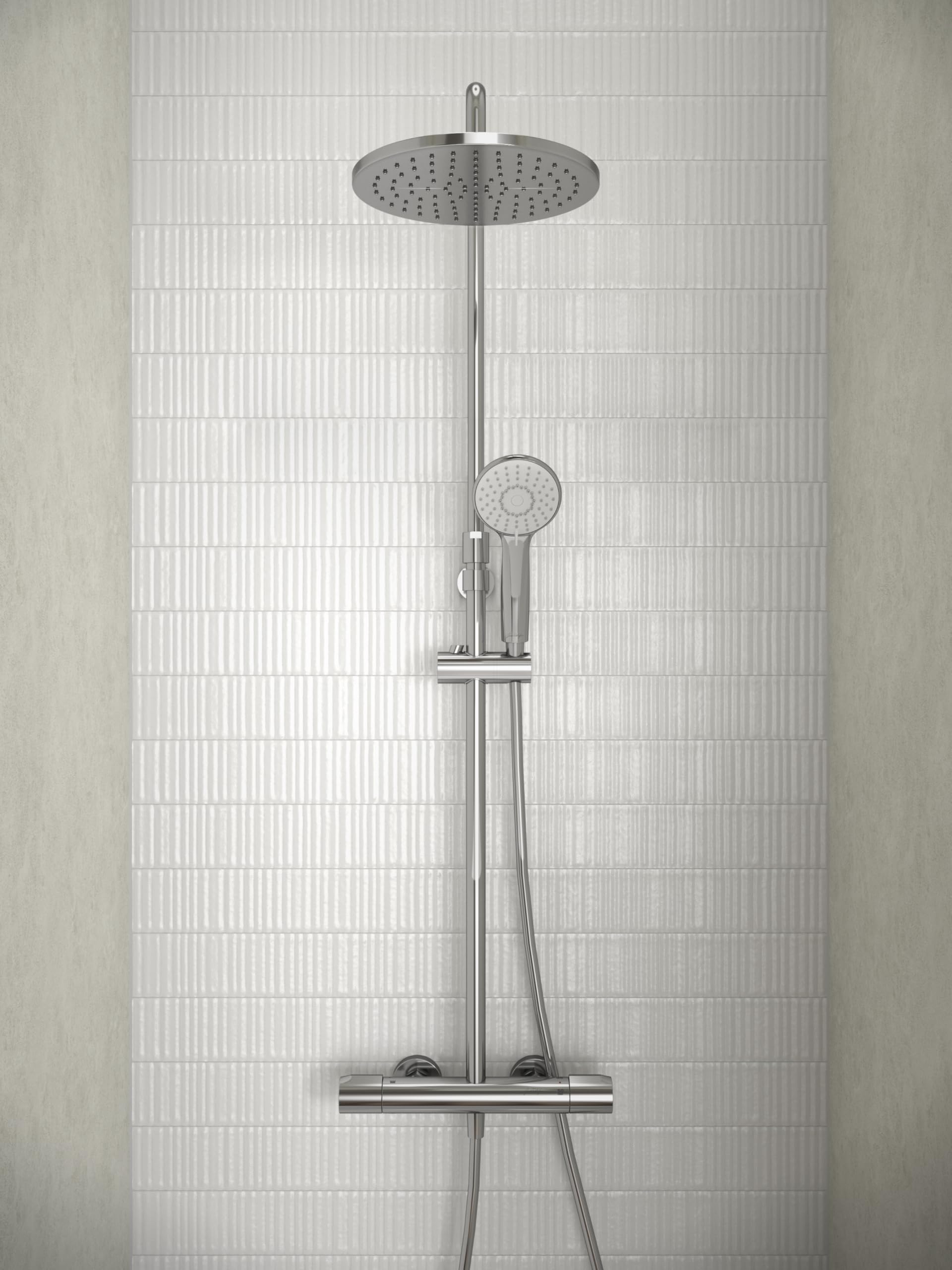 Jacob Delafon Pommeau de Douche Juliette, Ronde 10,5cm, 3 Jets, Chrome