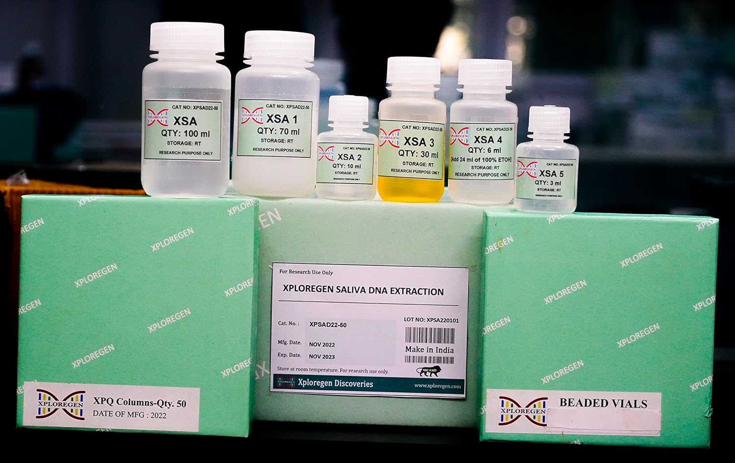 Xploregen Saliva DNA Extraction Kit (50 Preps) Amazon.in Industrial & Scientific