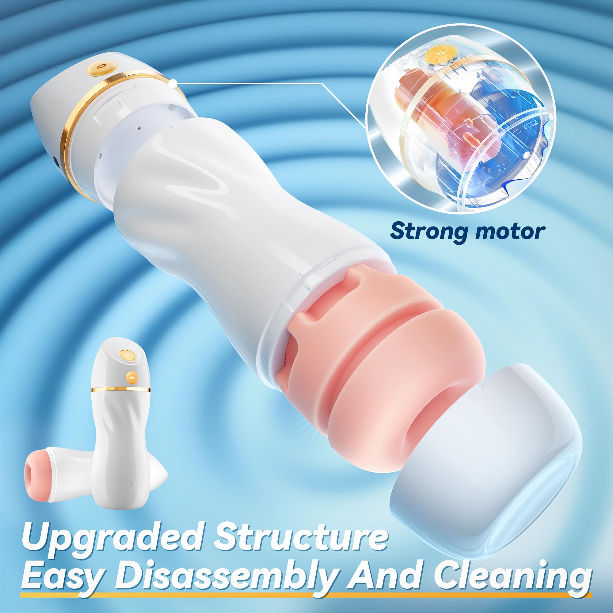 Amazon.com: Automatic Sucking Male Masturbator - Upgraded 7 Vibration &  Suction Hands Free Pocket Pussy Male Stroker with 3D Realistic Textured,  Sex Machine Blowjob Toy Mens Masturbators Adult Sex Toys for Men :