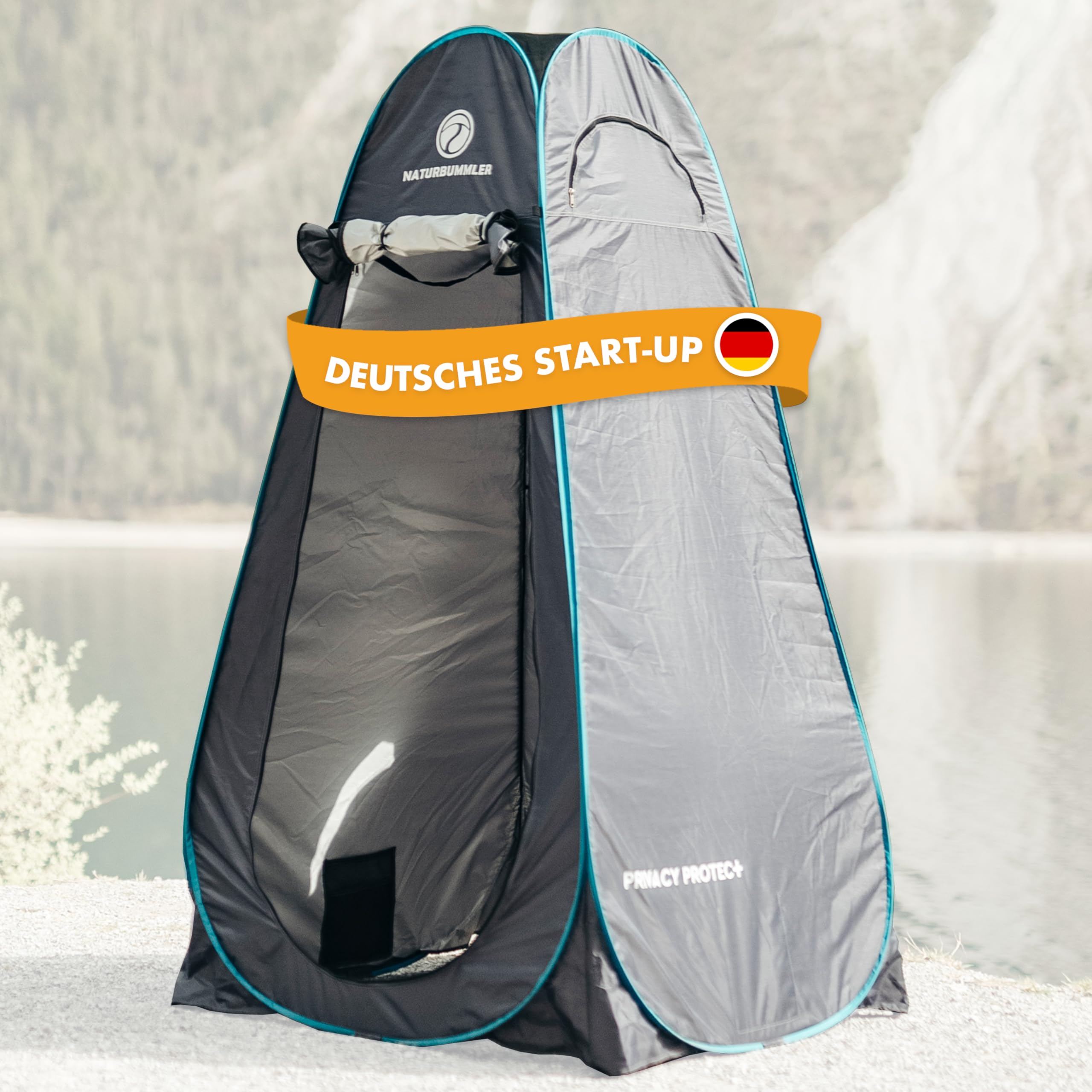 NATURBUMMLER Duschzelt Pop-Up [Privacy Protec+] wasserdicht