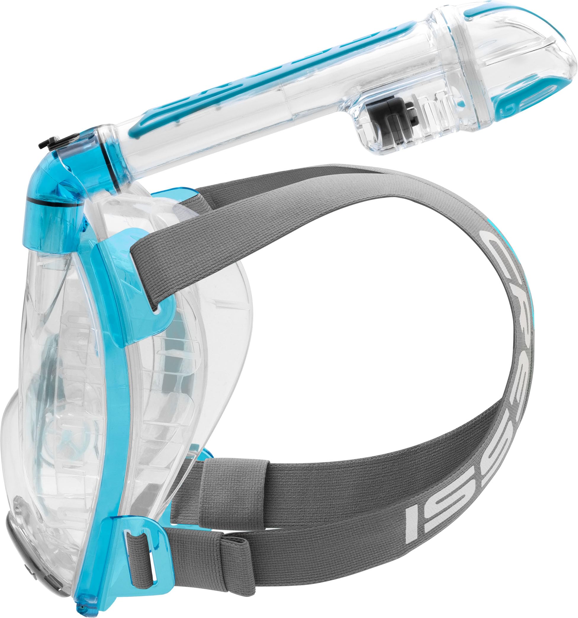Cressi Unisex-Youth Duke Dry Full Face Mask Maska Do Nurkowania Z Rurką I Pływania Na Powierzchni,Niebieski,S/M