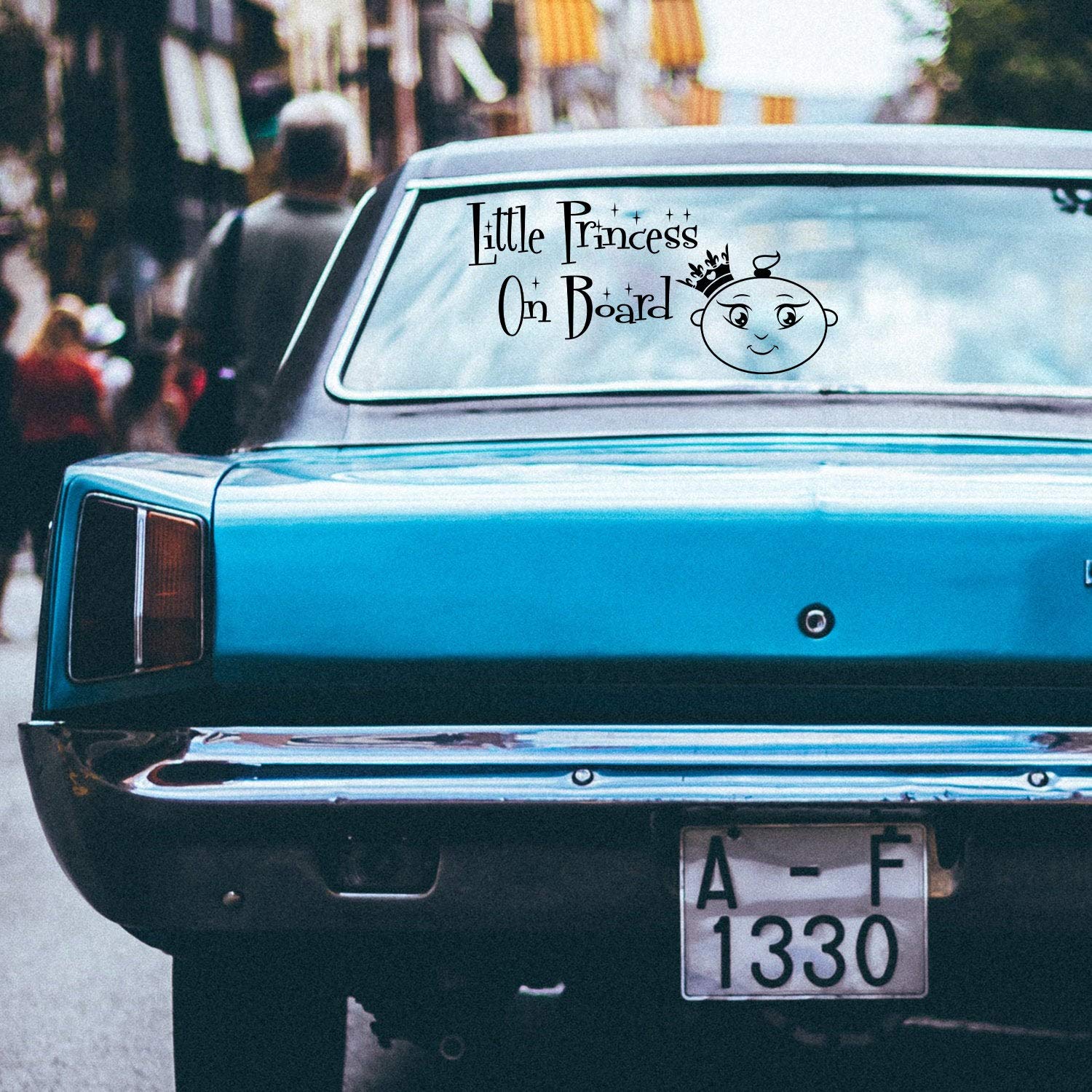 Bébé à Bord drôle Voiture Vinyle Autocollant Cadeau garçon Enfant Fille Kid à l’intérieur de sécurité fenêtre Mignon Sticker Pare-Chocs étiquette bâton pour véhicule Coupe Signe