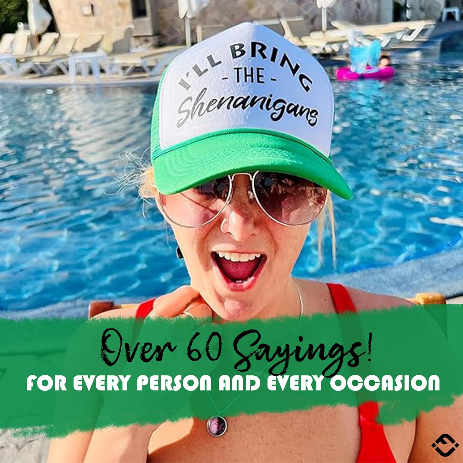 Funky Junque Neon Party Trucker Hats - Funny Foam Mesh Snapback Caps for Bachelorette Parties, Girls Weekend Trips, Birthdays, Festivals & Bride Crew Gifts - 5 Pack - Fun - Image 8