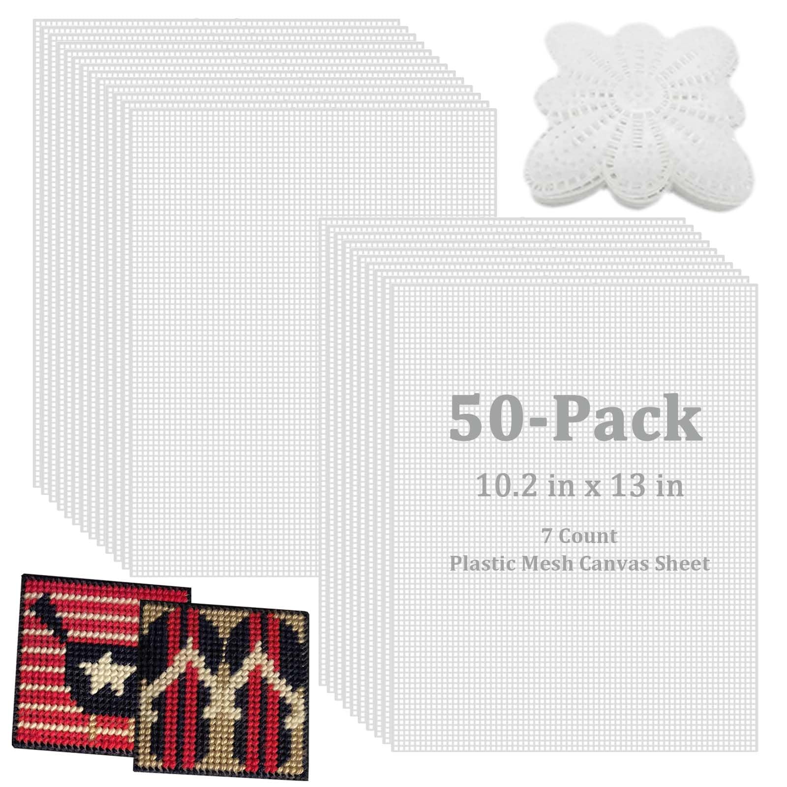 Pllieay 7PCS Plastic Canvas Sheets With Needles - 7 Count Mesh For Embroidery, Knitting & Crafts - View #11