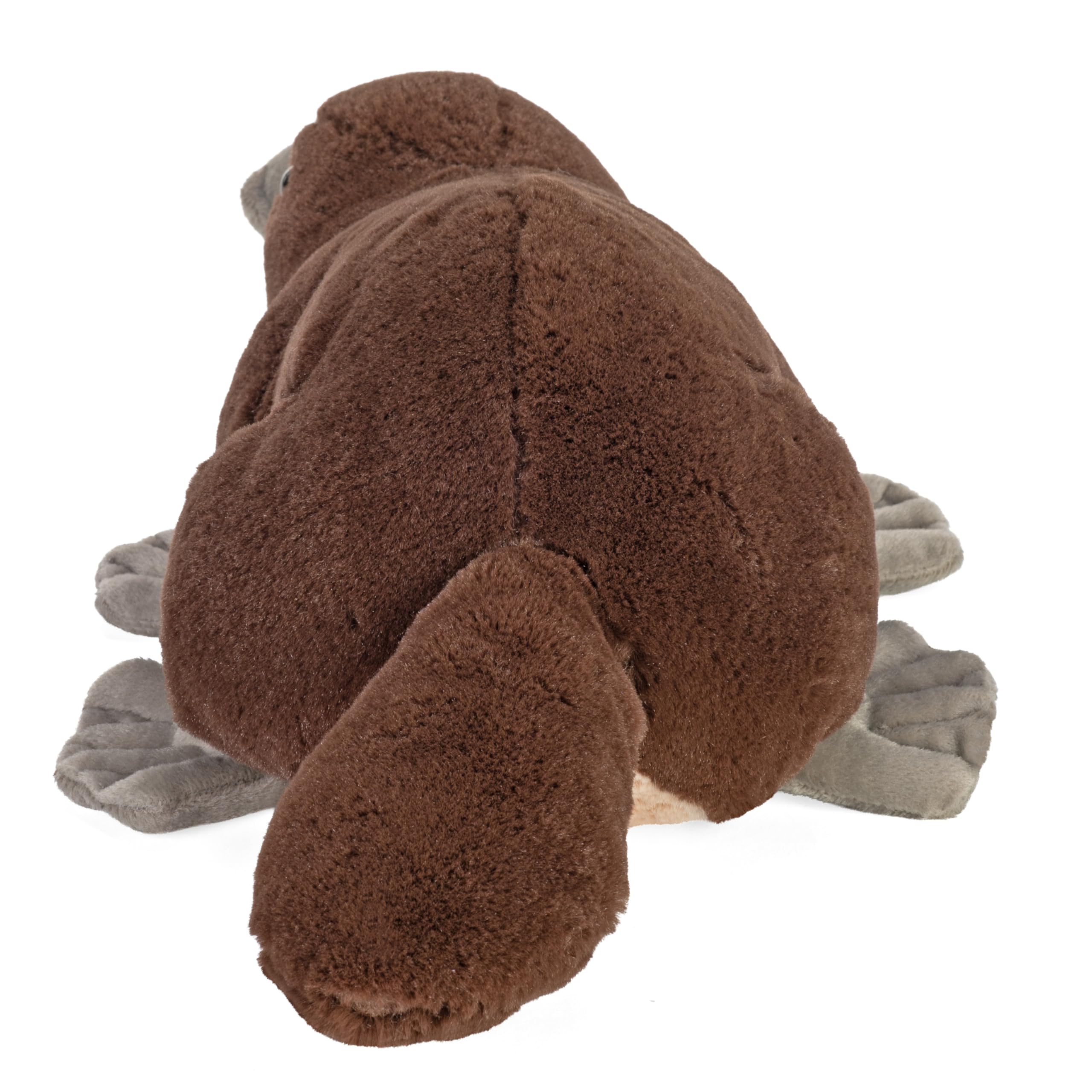 GOOC Figura de ornitorrinco de peluche suave de ornitorrinco de 12 pulgadas de largo, de aspecto realista, juguete de peluche Kawaii de ornitorrinco, regalo para niños y amantes (café