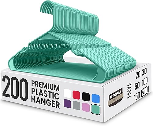Vista 10 de Utopia Home - Perchas de Plástico Paquete de 50 - Percha para Ropa que Ahorra Espacio - Organizadores de Armario y Almacenamiento Duraderos