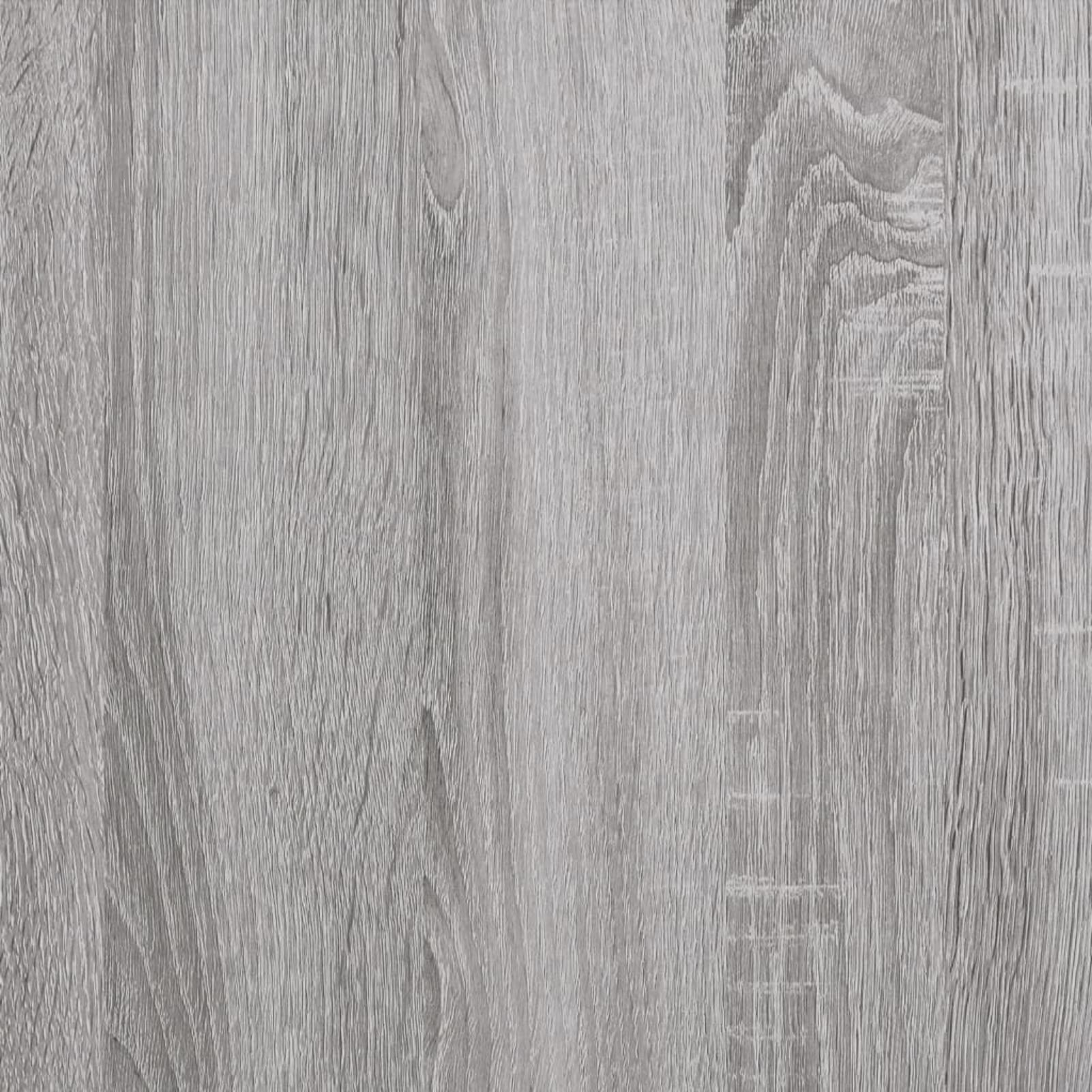 Gecheer Mobile Porta Dischi Grigio Sonoma 84,5x38x89 Legno Multistrato,Contenitore per Vinili,Armadietto Porta CD,Mobiletto Multiuso,Mobili Soggiorno,Libreria,Armadio di Stoccaggio,P831995