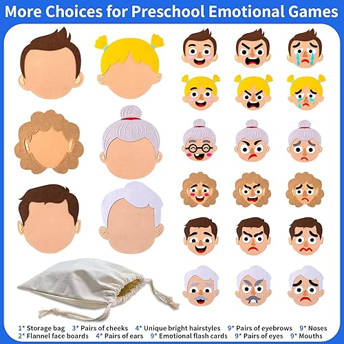 Miniatura 2 de Craftstory Juegos socioemocionales para niños terapia de emoción familiar juegos de habilidades sociales 116 piezas de materiales de aprendizaje