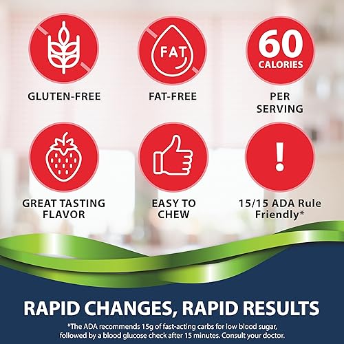 Vista 60 de TRUEplus® Tabletas de glucosa, sabor a naranja, botella de 50 unidades, paquete de 3