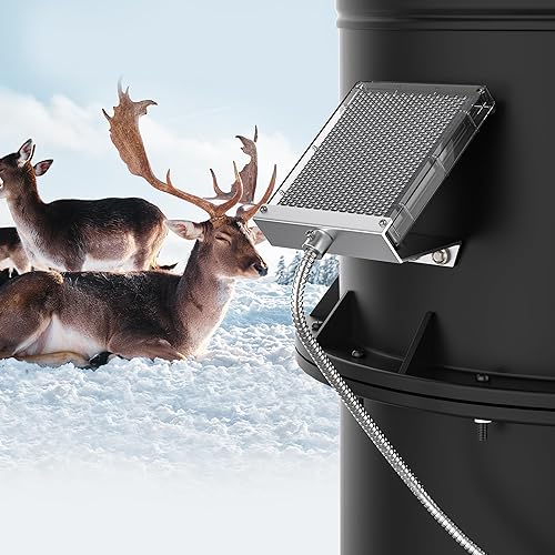 Miniatura 2 de Cargador de batería de panel solar de 12 V para alimentador de ciervos, panel solar impermeable de 1.7 W con soporte de montaje y clips de cocodrilo