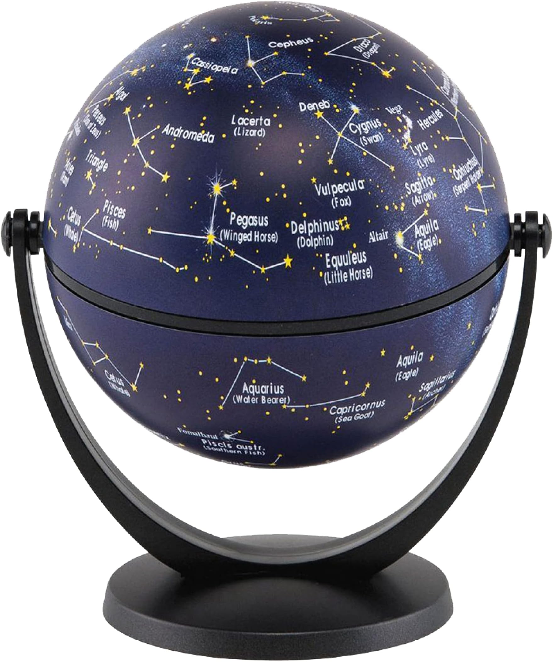 Waypoint Geographic GyroGlobe 4" Stars & Constellations Compact Mini Globe Swivels in All Directions - Perfect for Small Spaces at Home, Office & Classroom