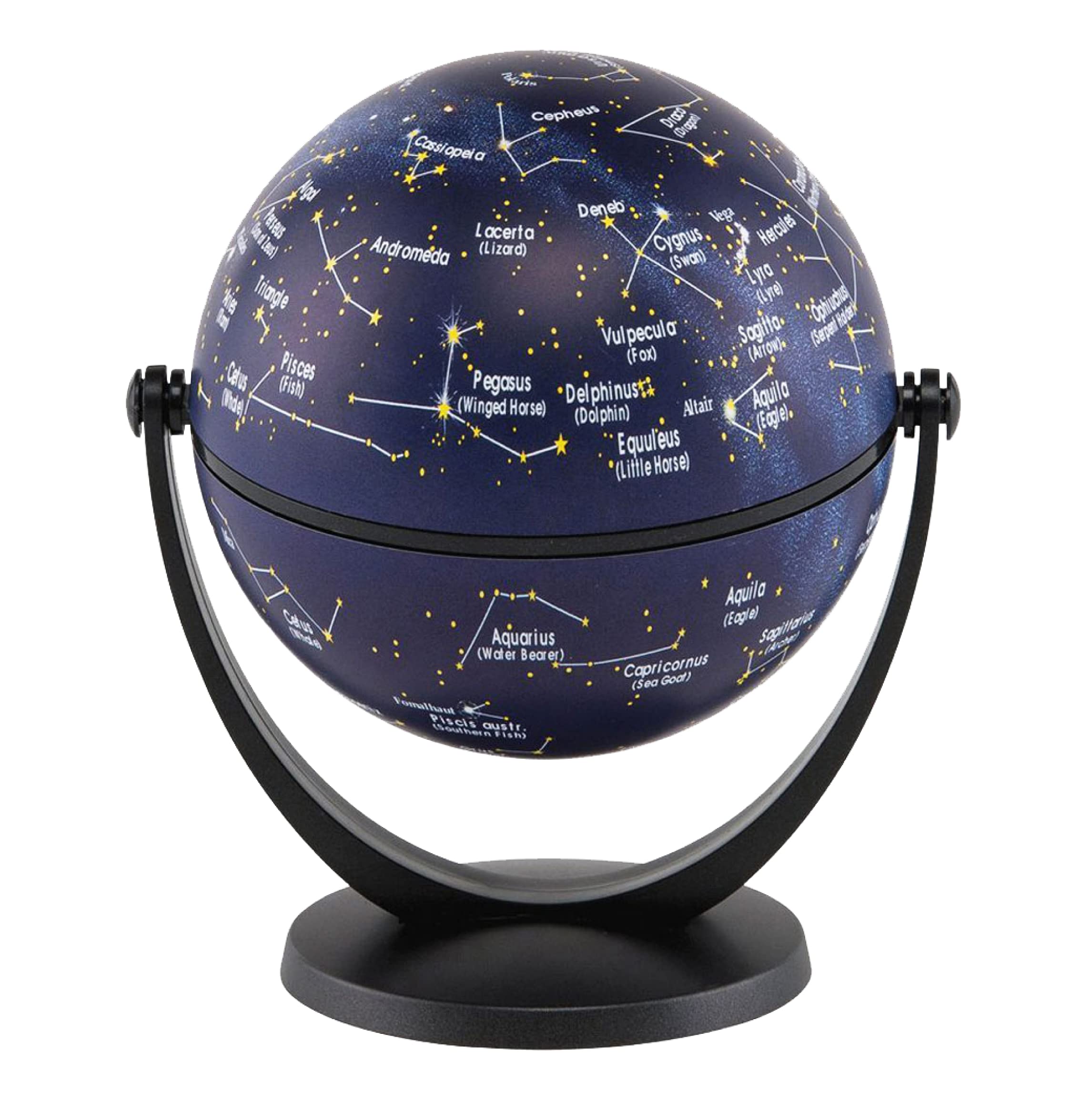 Waypoint Geographic GyroGlobe 4" Stars & Constellations Compact Mini Globe Swivels in All Directions - Perfect for Small Spaces at Home, Office & Classroom