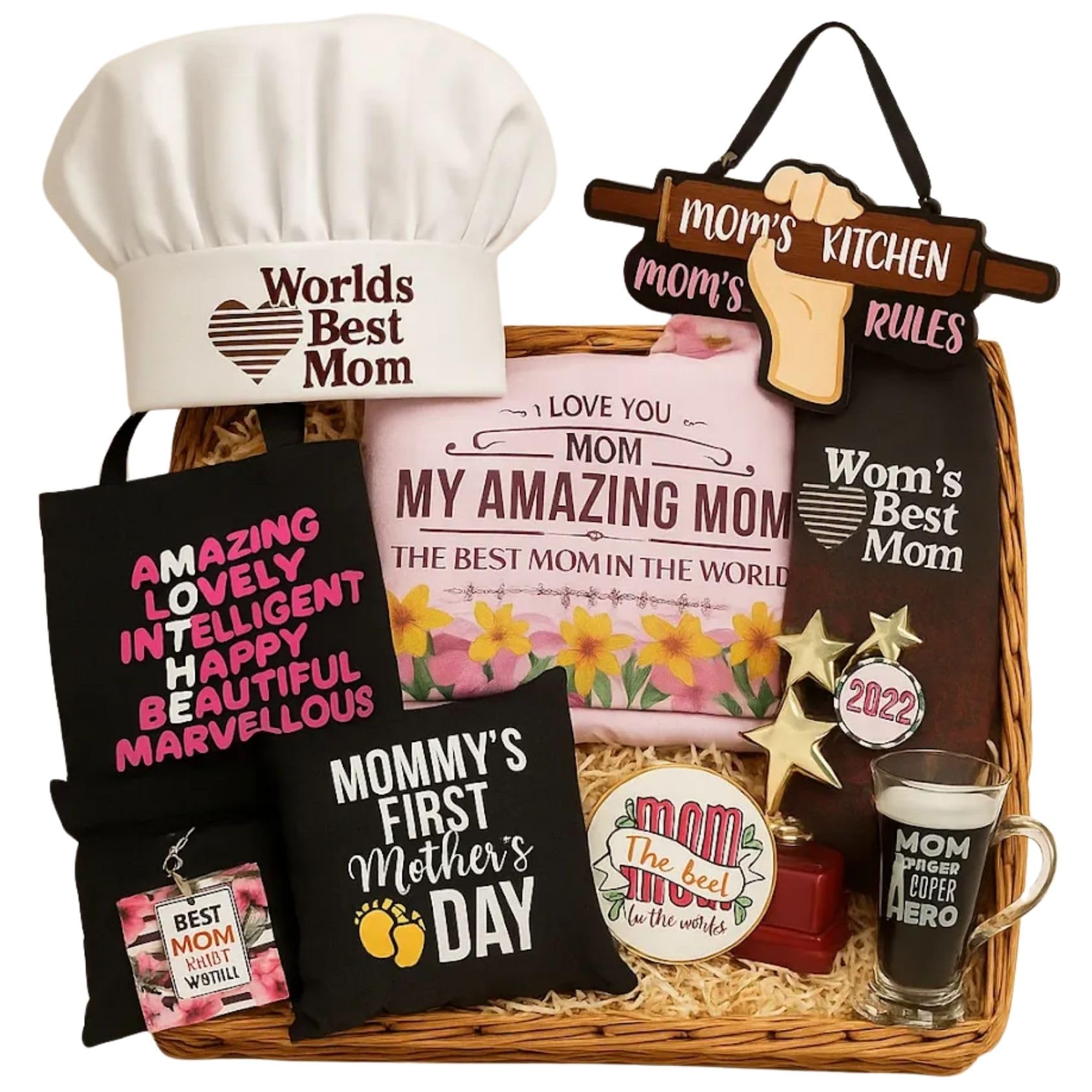 TheYaYaCafe® 1st Mother's Day Gift Hamper for New Mom - Set of 8 | Best Gift for Mother’s Day | Gift Set for New Mothers, Wife, Sister or Daughter-picture-30