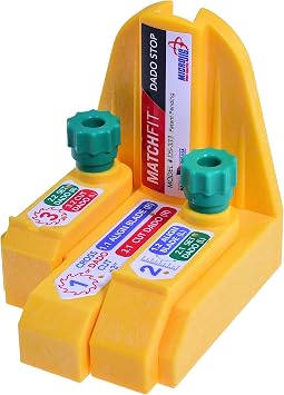 MICROJIG Matchfit DS-333 Dado Stop, Yellow