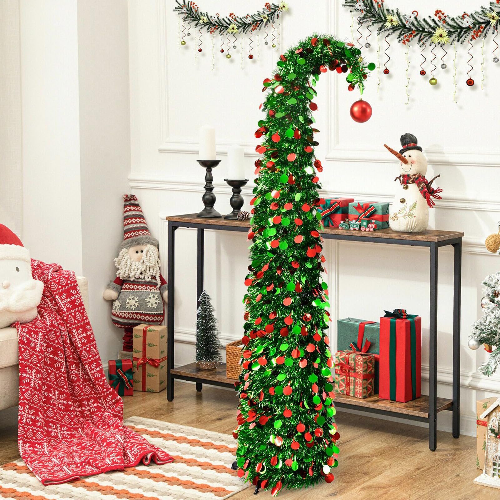 Árbol de Navidad Artificial Artificial Retráctil
