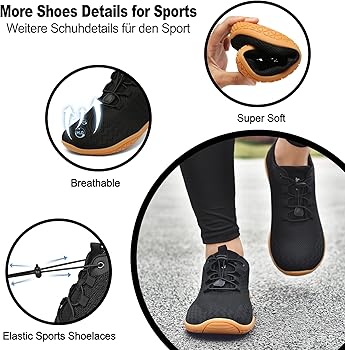 Zapatillas Barefoot Hombre Mujer Verano Zapatos Barefoot Minimalistas Transpirables Ligeras Zapatos Descalzos con Pies Anchos para Trail Running Fitness Barefoot Shoes Unisex 37-47EU4